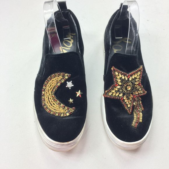 Sam Edelman Shoes - Sam Edelman Star Moon Beaded Slip On Shoe Black 10